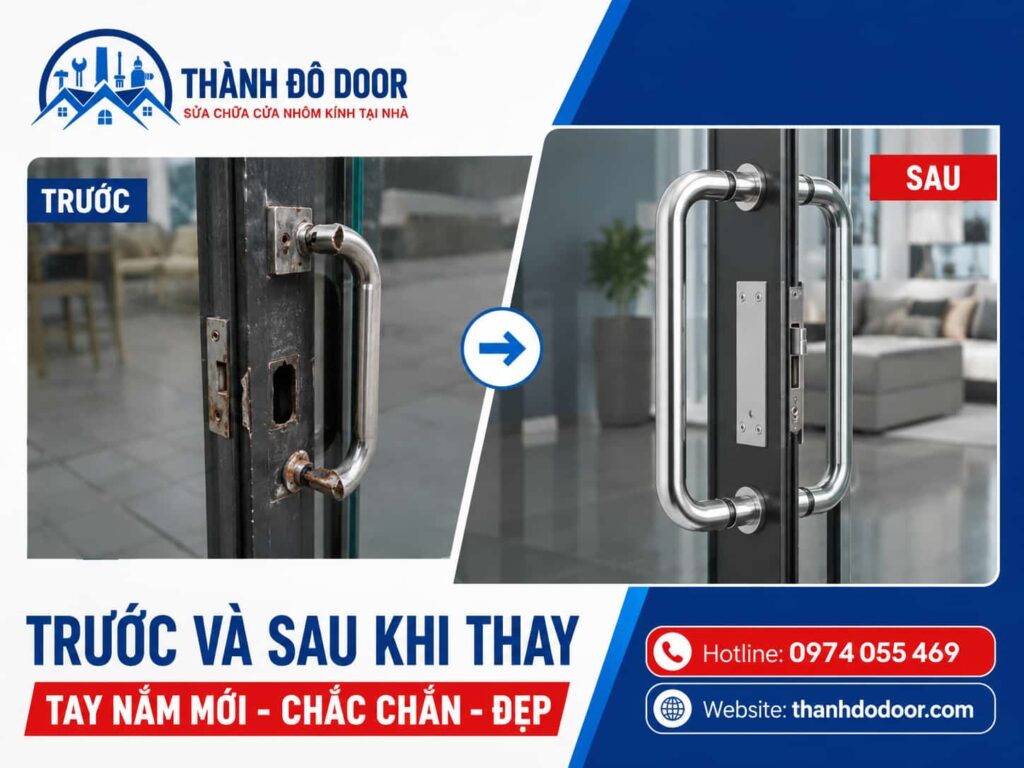 thay tay nắm cửa kính
