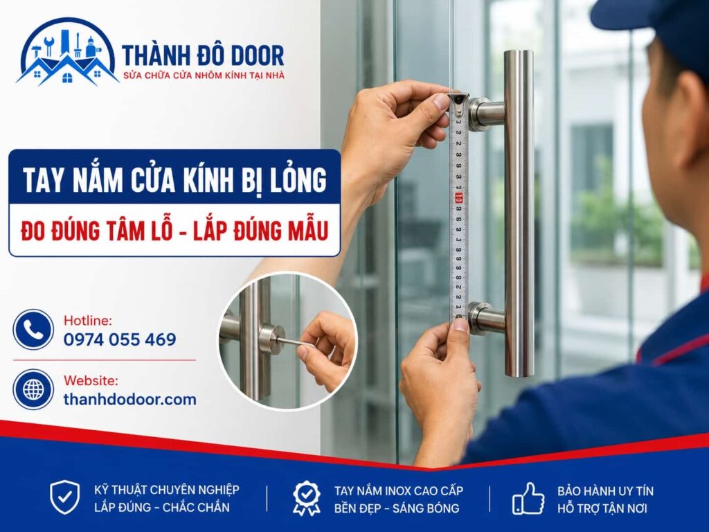 Thay Tay Nắm Cửa Kính: 7 Dấu Hiệu Cần Sửa Hoặc Thay Mới 1 thay tay nam cua kinh