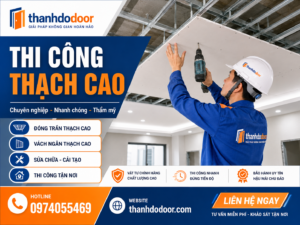 thi công thạch cao