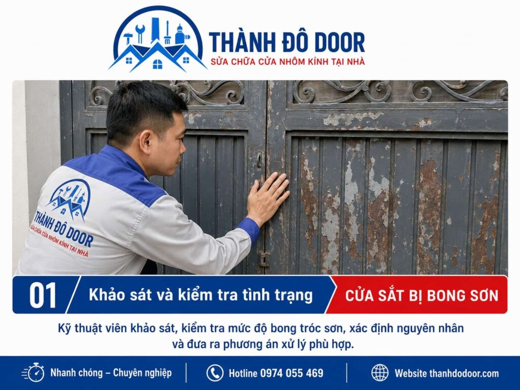 Cửa sắt bị bong sơn: Nguyên nhân và cách sơn phục hồi đúng kỹ thuật 1 01 cua sat bi bong son