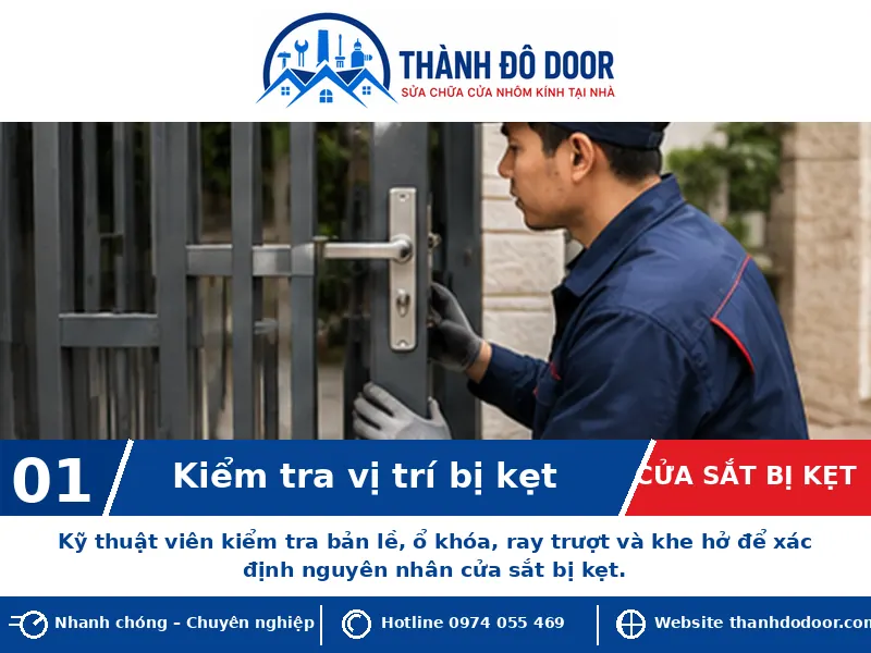 Cửa sắt bị kẹt: 8 nguyên nhân và cách xử lý an toàn 1 01 cua sat bi ket