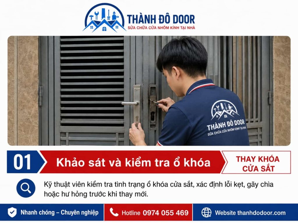 Thay khóa cửa sắt, cửa cổng khi ổ khóa bị hỏng hoặc không còn phù hợp 1 01 thay khoa cua sat