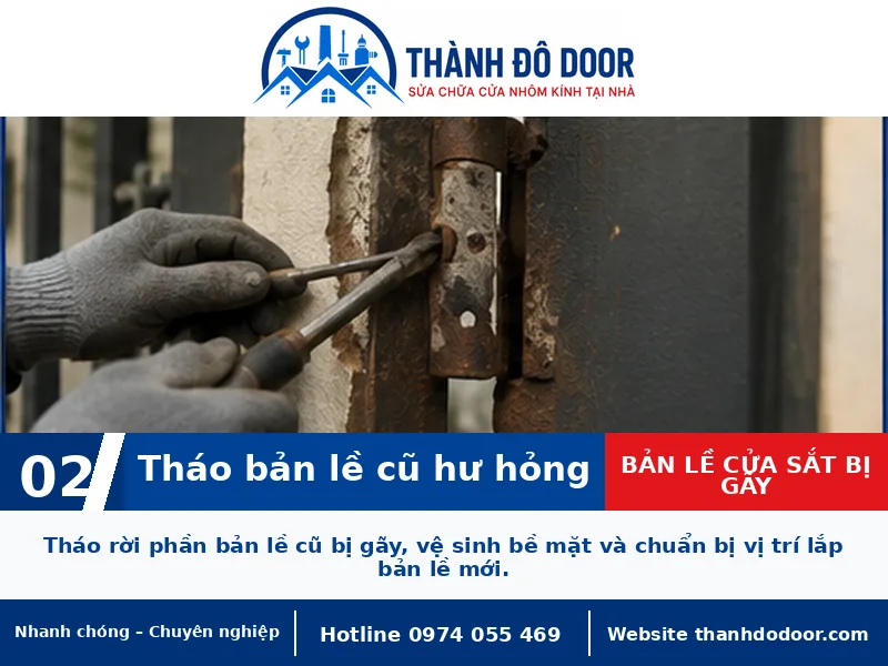 Bản lề cửa sắt bị gãy: Dấu hiệu và phương án xử lý an toàn 2 Bản lề cửa sắt bị gãy