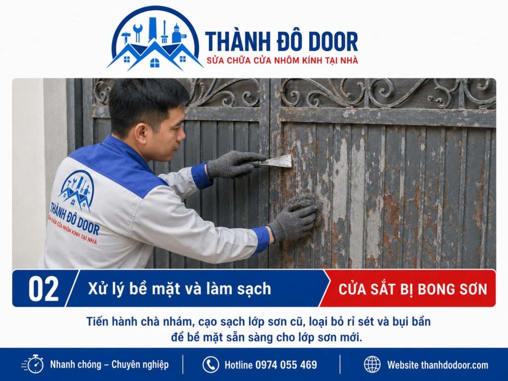Cửa sắt bị bong sơn: Nguyên nhân và cách sơn phục hồi đúng kỹ thuật 2 Cửa sắt bị bong sơn