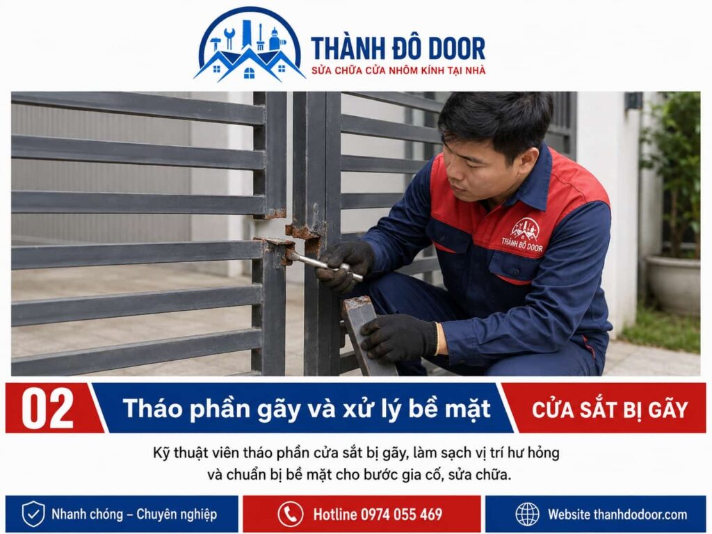 Cửa sắt bị gãy: Nguyên nhân và phương án hàn gia cố phù hợp 2 Cửa sắt bị gãy