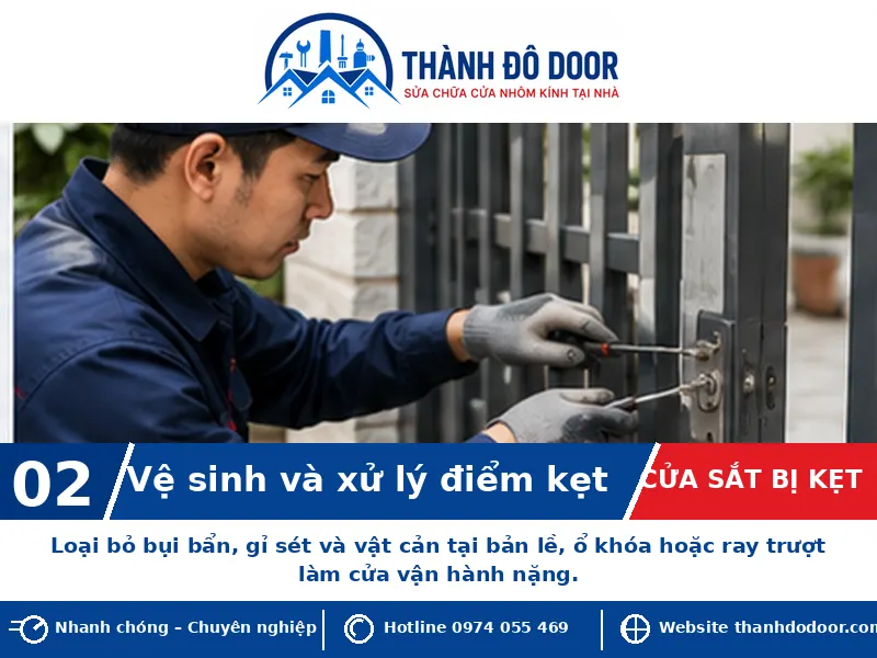 Cửa sắt bị kẹt: 8 nguyên nhân và cách xử lý an toàn 2 Cửa sắt bị kẹt