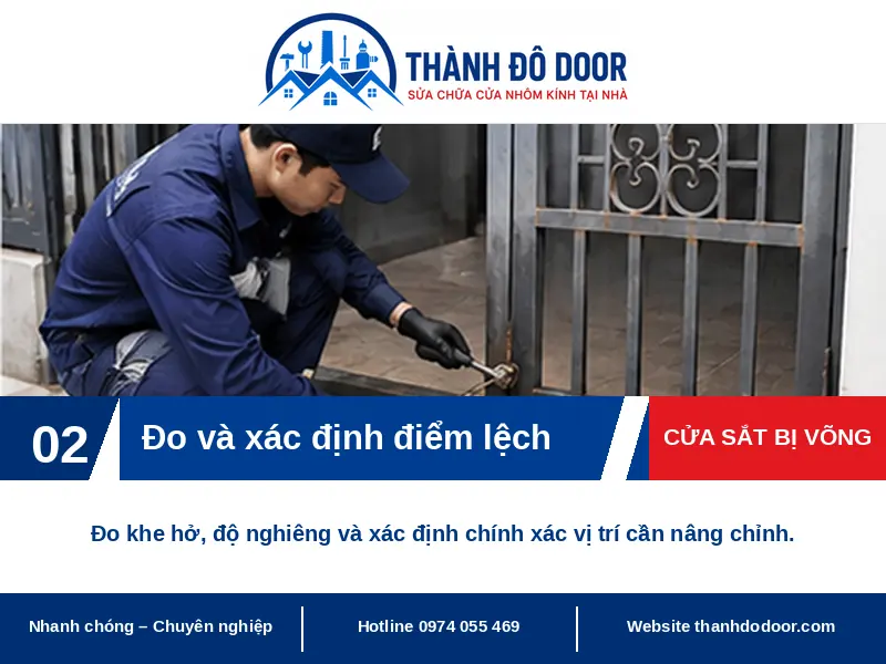 Cửa sắt bị võng: 6 nguyên nhân và cách gia cố an toàn 2 Cửa sắt bị võng