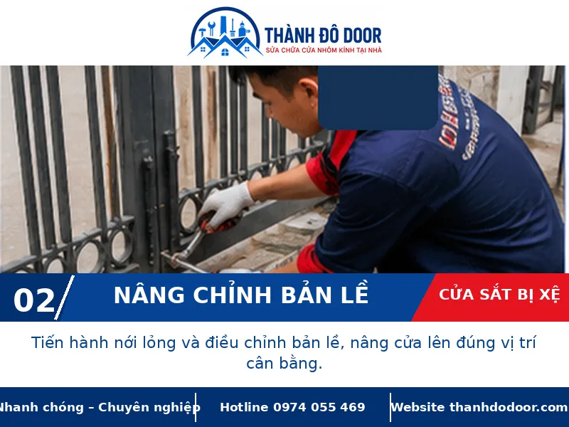 Cửa sắt bị xệ: 7 nguyên nhân và cách xử lý an toàn 2 Cửa sắt bị xệ