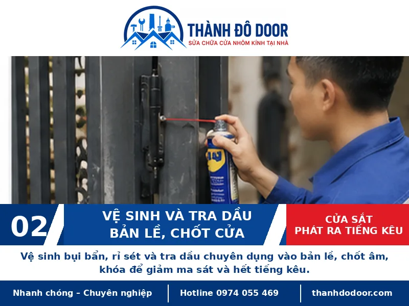 Cửa sắt phát ra tiếng kêu: Nguyên nhân và cách xử lý phù hợp 2 Cửa sắt phát ra tiếng kêu