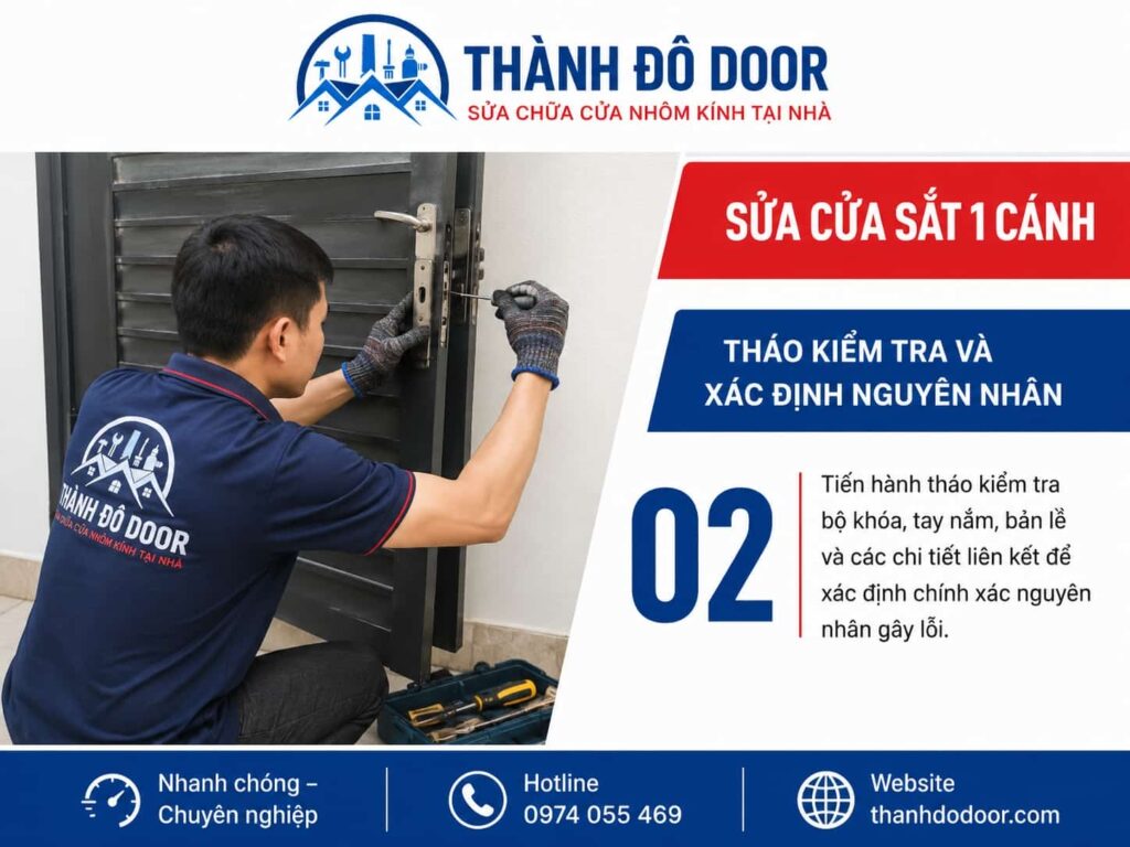 Sửa cửa sắt 1 cánh