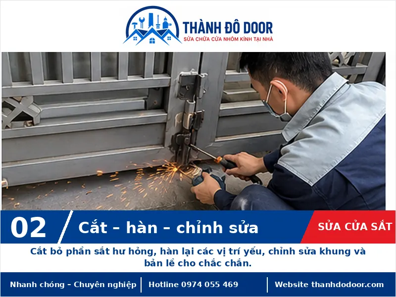 Sửa cửa sắt theo yêu cầu