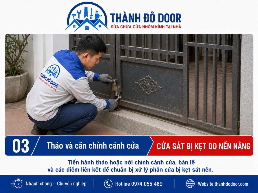 03 cua sat bi ket do nen nang