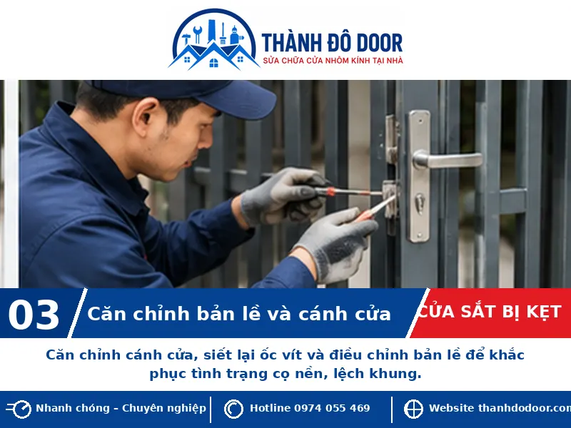 Cửa sắt bị kẹt: 8 nguyên nhân và cách xử lý an toàn 3 03 cua sat bi ket