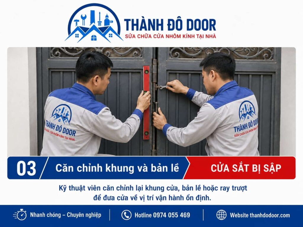 Cửa sắt bị sập: Dấu hiệu nguy hiểm và cách xử lý an toàn 3 03 cua sat bi sap