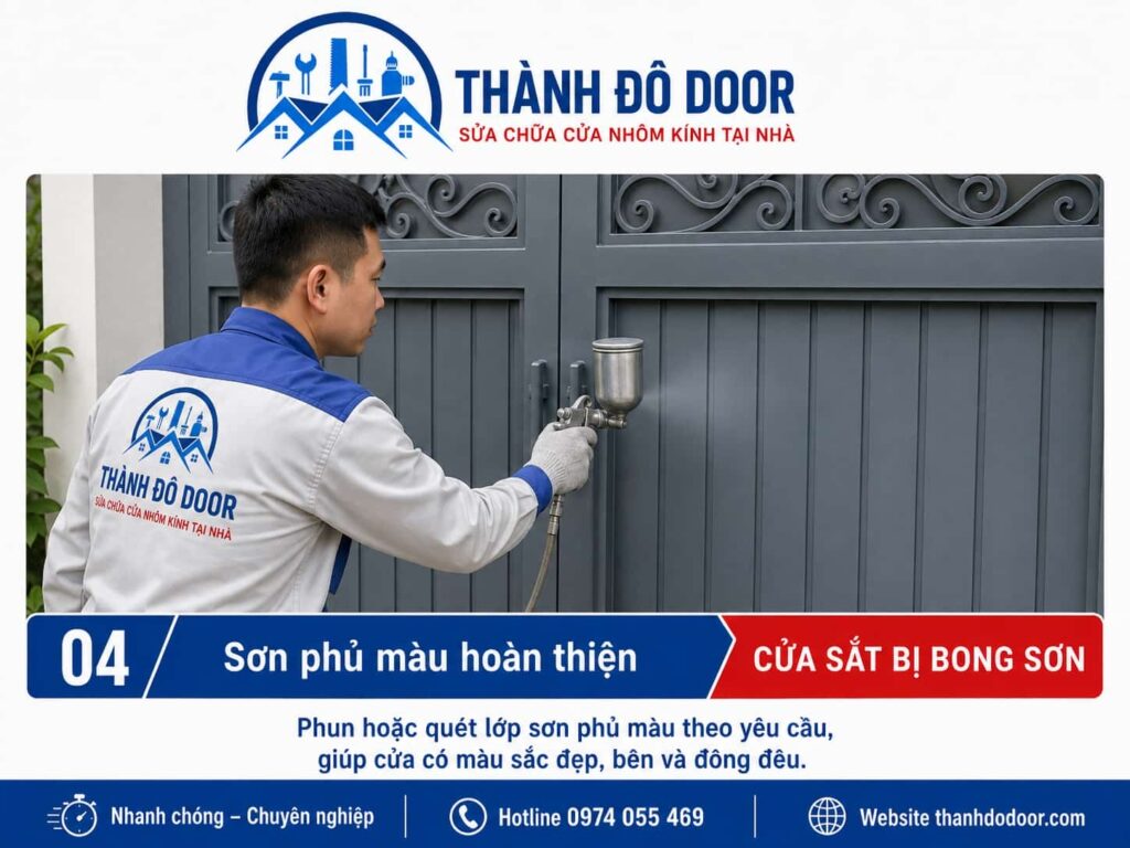 Cửa sắt bị bong sơn: Nguyên nhân và cách sơn phục hồi đúng kỹ thuật 4 04 cua sat bi bong son