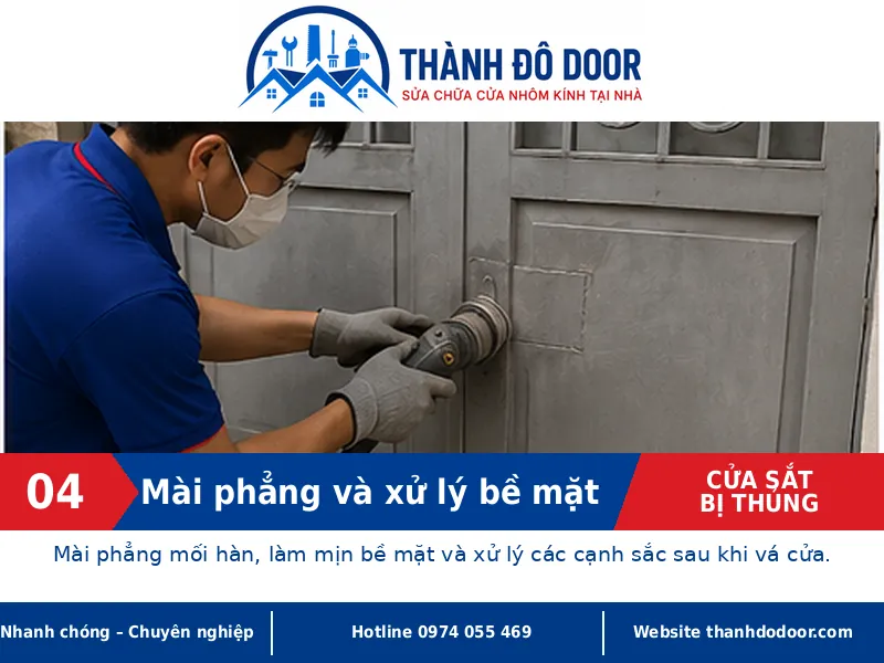Cửa sắt bị thủng: Khi nào có thể hàn vá, khi nào phải cắt thay? 4 04 cua sat bi thung