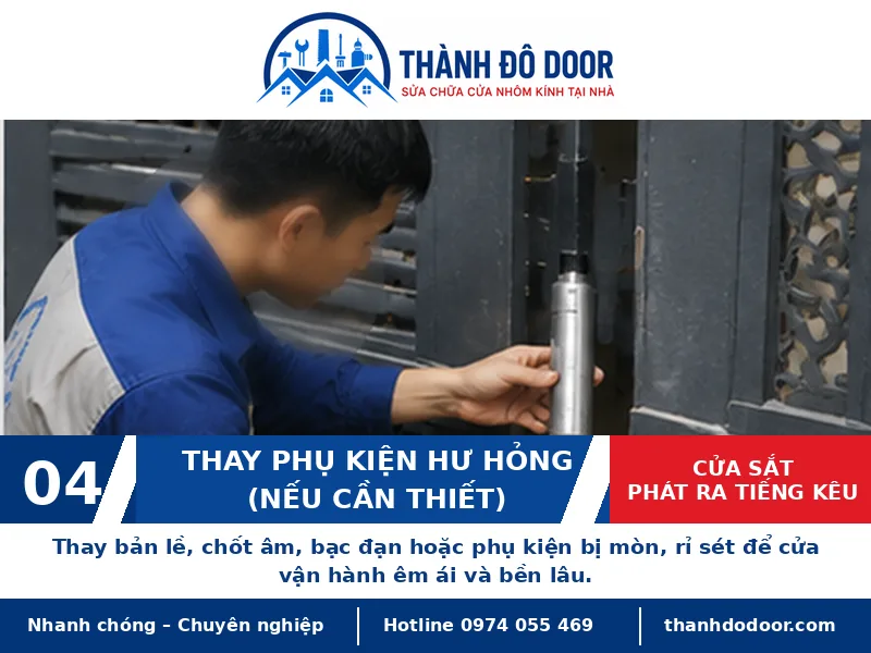Cửa sắt phát ra tiếng kêu: Nguyên nhân và cách xử lý phù hợp 4 04 cua sat phat ra tieng keu
