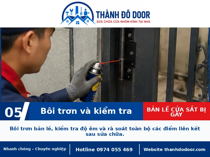Bản lề cửa sắt bị gãy: Dấu hiệu và phương án xử lý an toàn 5 05 ban le cua sat bi gay