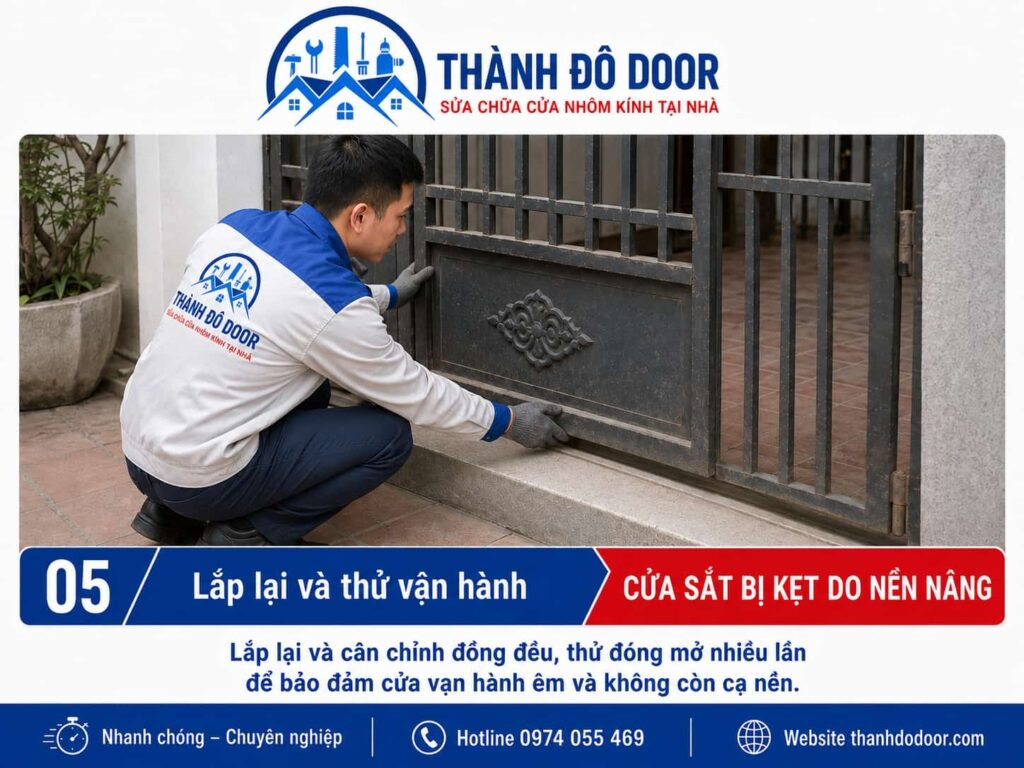 05 cua sat bi ket do nen nang