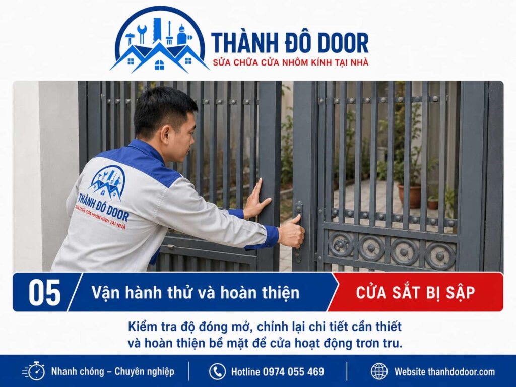 Cửa sắt bị sập: Dấu hiệu nguy hiểm và cách xử lý an toàn 5 05 cua sat bi sap