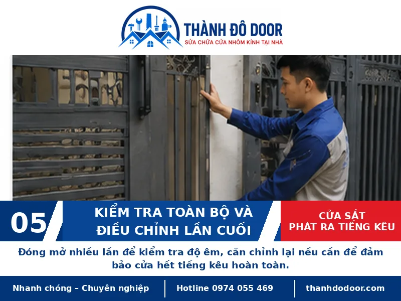 Cửa sắt phát ra tiếng kêu: Nguyên nhân và cách xử lý phù hợp 5 05 cua sat phat ra tieng keu