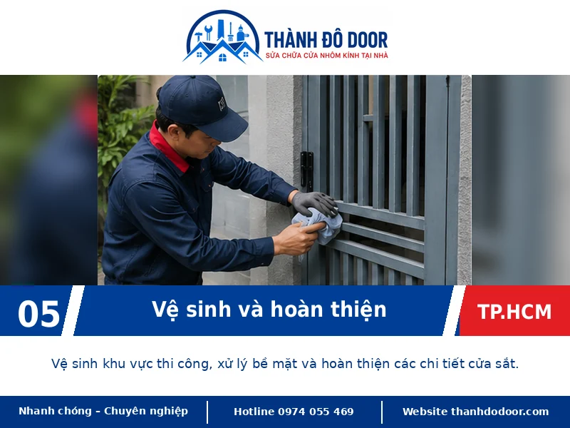 Sửa cửa sắt TPHCM: Kiểm tra đúng lỗi, báo giá trước khi sửa 5 05 sua cua sat tphcm