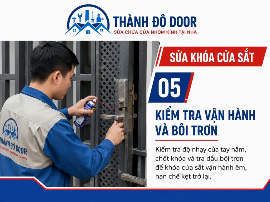 Sửa khóa cửa sắt bị kẹt, lệch chốt và không ăn khóa 5 05 sua khoa cua sat