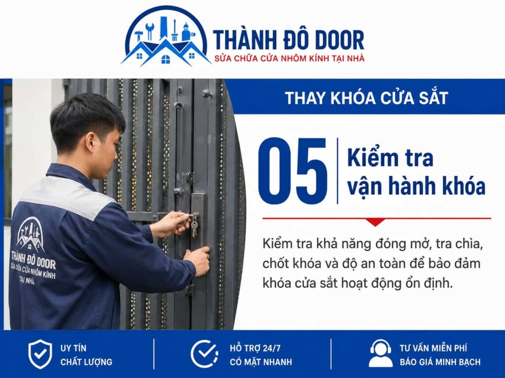 Thay khóa cửa sắt, cửa cổng khi ổ khóa bị hỏng hoặc không còn phù hợp 5 05 thay khoa cua sat