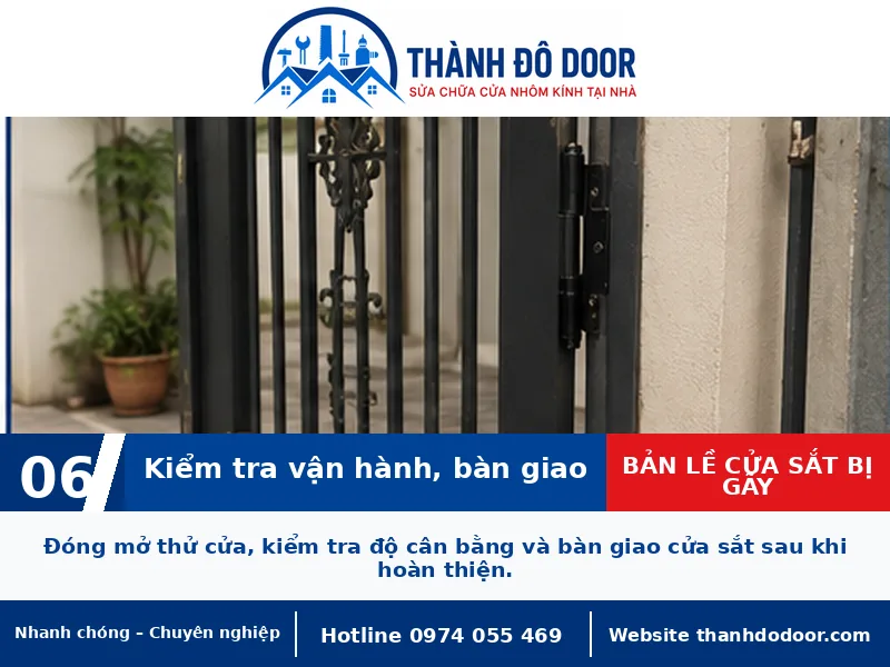 Bản lề cửa sắt bị gãy: Dấu hiệu và phương án xử lý an toàn 6 06 ban le cua sat bi gay