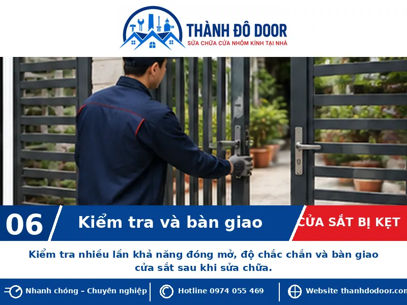 Cửa sắt bị kẹt: 8 nguyên nhân và cách xử lý an toàn 6 06 cua sat bi ket