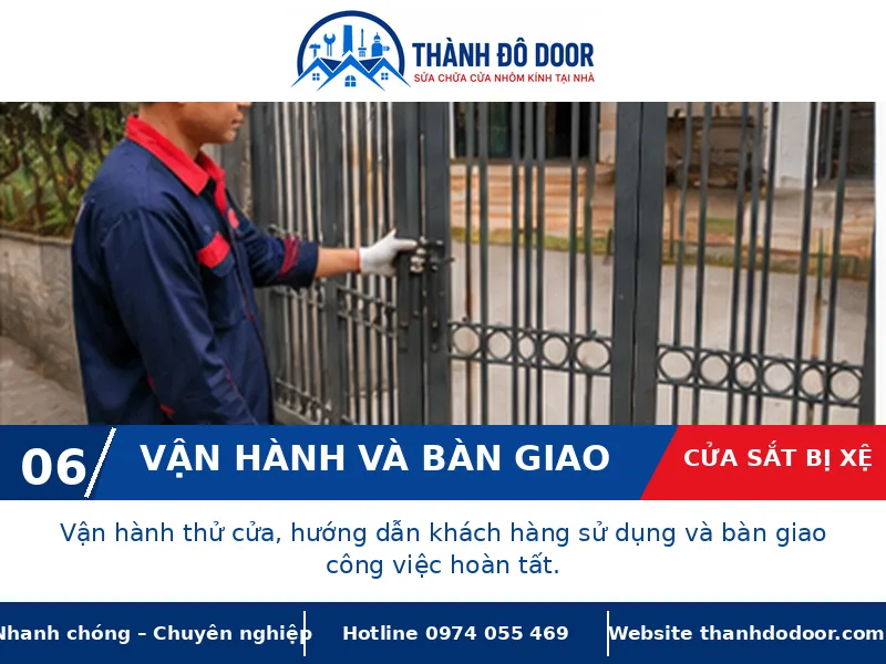 Cửa sắt bị xệ: 7 nguyên nhân và cách xử lý an toàn 6 06 cua sat bi