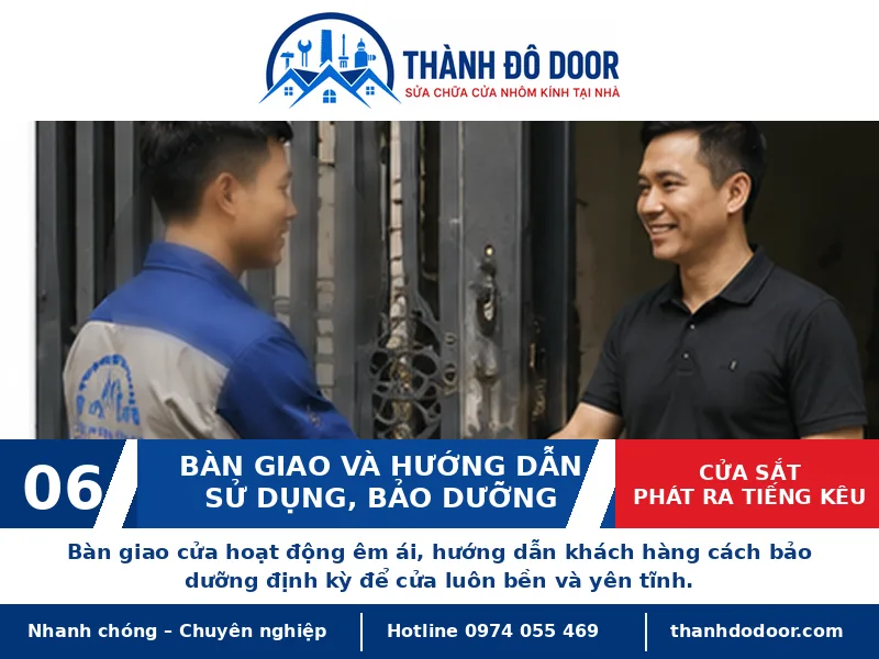 Cửa sắt phát ra tiếng kêu: Nguyên nhân và cách xử lý phù hợp 6 06 cua sat phat ra tieng keu